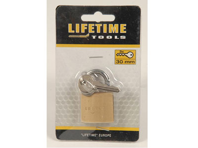 LifeTime Tools Riippulukko, 30mm, 3 avainta
